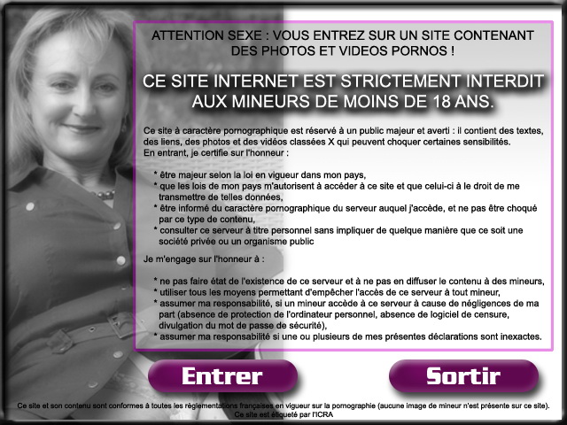 Cette section du site est rserve  un public majeur et averti.